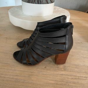 Steve Madden Black Cutout Booties
